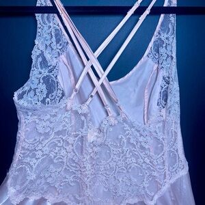 Victoria's Secret Lace Chemise in Light Pink
